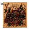 Relaxing Hobby for Adults Xmas Faux Pearl Painting Kit, Christmas 3D Art DIY Winter Scene Set Holiday Craft Project Adults, Festive Home Wall Decor