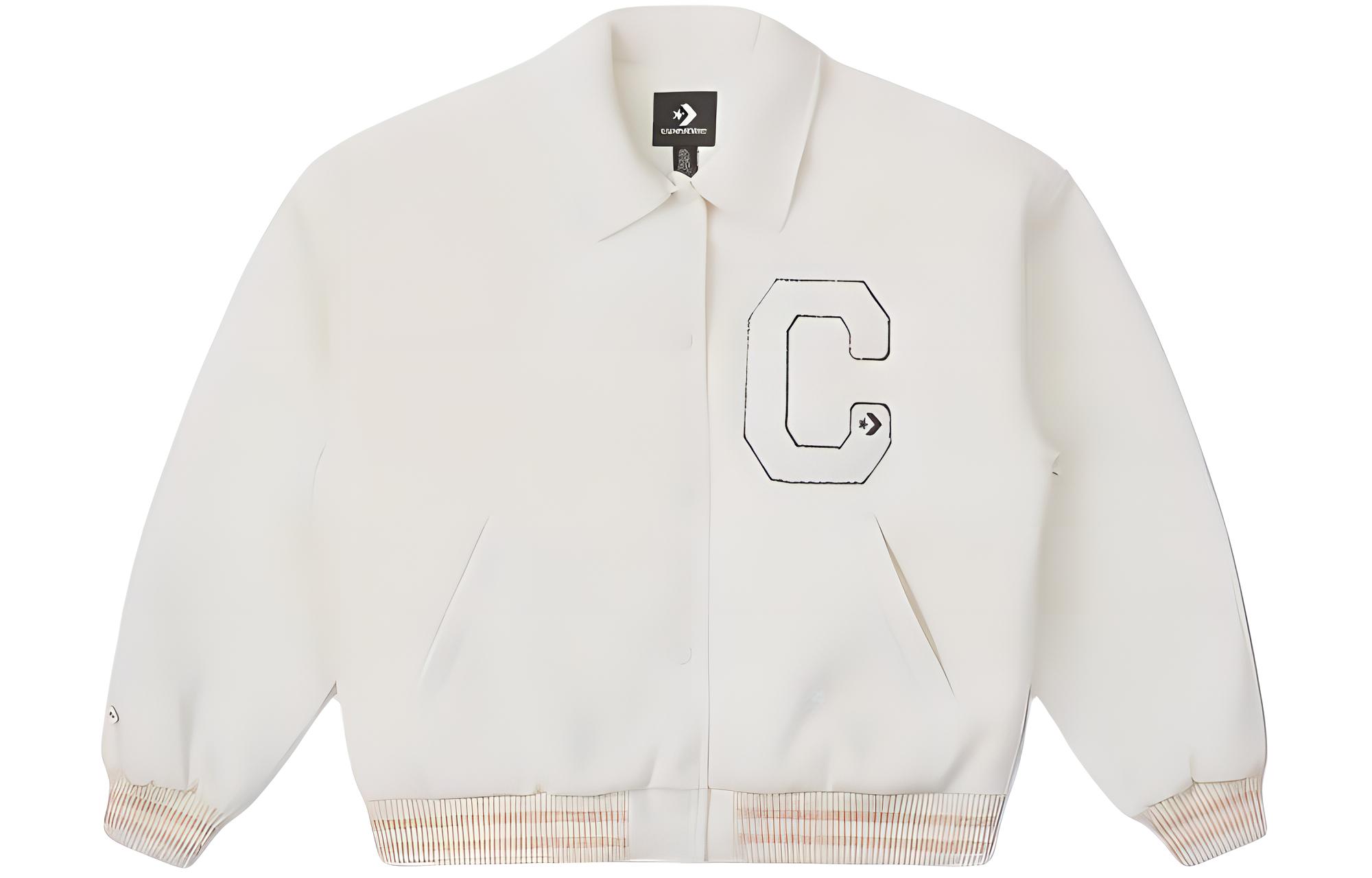 Converse Baseball Jacket Women s Milk White 10027242-A02 XL