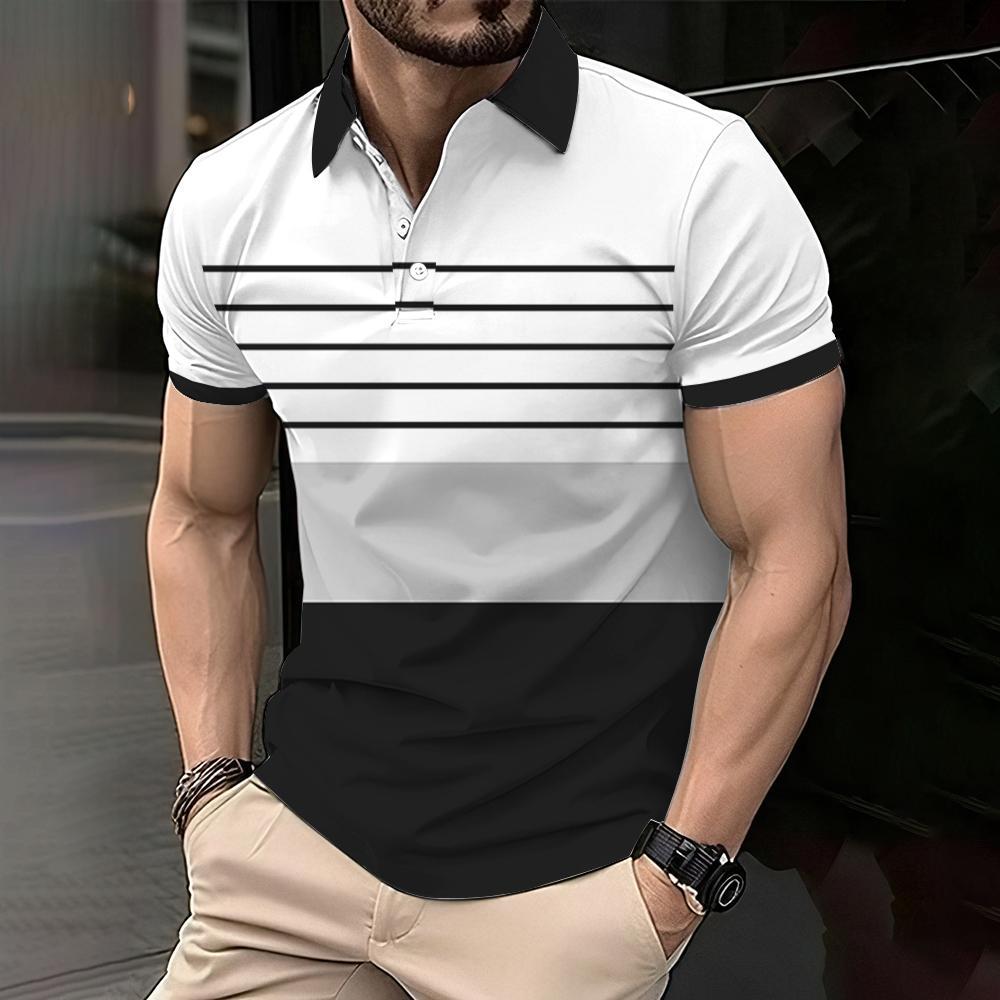 Short-sleeve Polo Shirt, Stylish and Comfortable, Ideal for Casual Daily Wear.