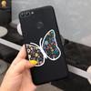 Für Huawei P Smart Hülle Niedliche Blume Schwarz Weiches TPU Silikon Bumper Hülle Für Huawei PSmart P Smart 2017 FIG-LX1 Handyhülle Funda
