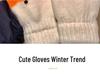 Creative Goose Wool Fingerless Gloves for Women – Warm Winter Velvet, Thick, Cold-Proof, Cute for Couples & Students