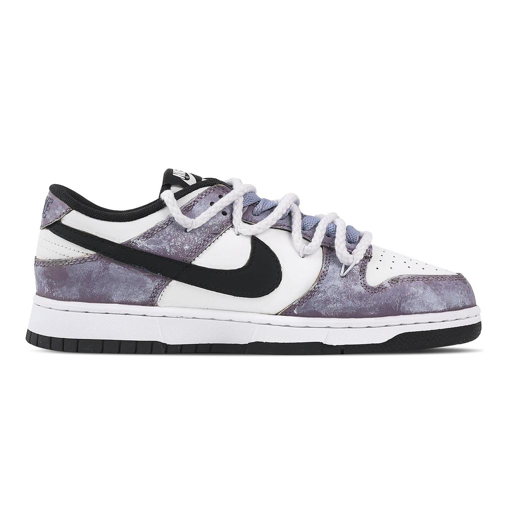 Nike Dunk Purple Paper Machine, Heart Box Leather Abrasion Resistant Low top Skateboard Shoes Unisex Purple DD1391-100(Team773--)