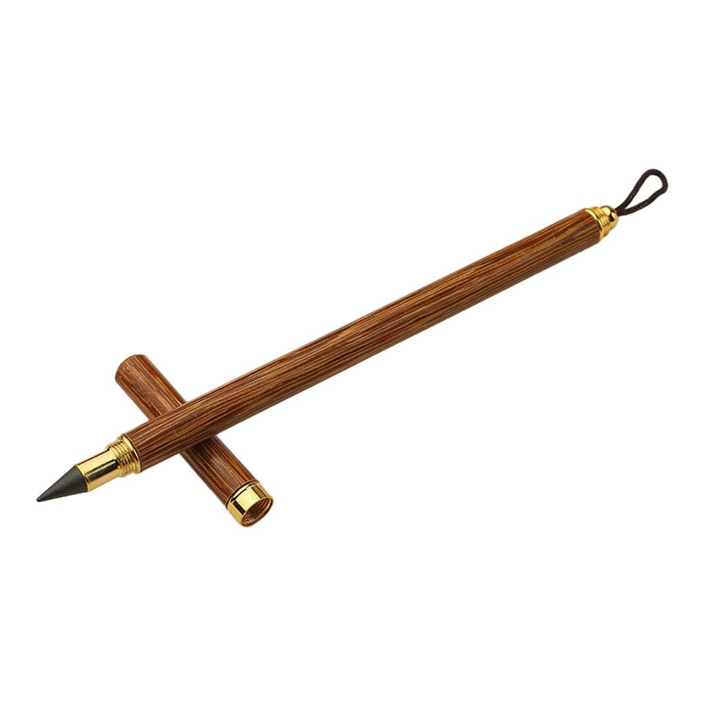 Wooden Everlasting Pen No Sharpening Sketch Pen Write Smoothly for Writing