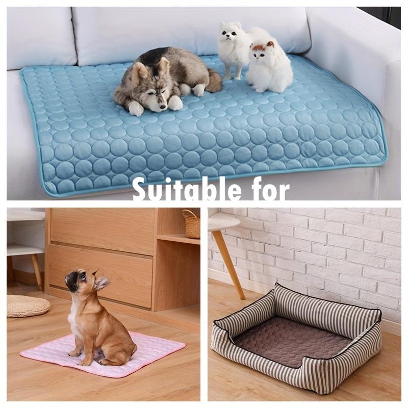 Hundematte, kühlende Sommer-Pad-Matte für Hunde, Katzen, Decke, Sofa, atmungsaktiv, Haustier-Hundebett, Sommer, waschbar, für kleine, mittelgroße und große Hunde, Auto