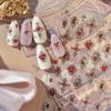 Colorful Geometric Gem Water Drop Heart Bowknot Moon Star Butterfly Line Retro Self Adhesive Nail Art Stickers Manicure Decals
