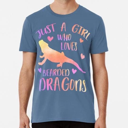 Just A Girl Who Loves Bearded Dragons Size S to 5XL Made in the USA T-shirt 3XL