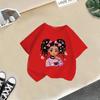 Girls' Cartoon Print Casual Round Neck Short-Sleeve T-Shirt - Summer Collection