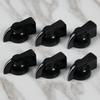 FLEOR 6pcs Big Chicken Head Guitar Amplifier Effect Pedal Knobs ,Red/Black/White Choose