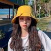 MEET SUNNY Korean Style Pleated Brim Bucket Hat
