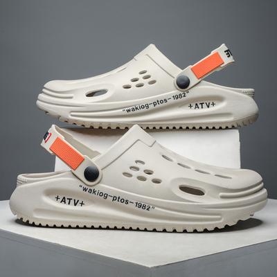Summer Clogs Slippers Men Clogs Slippers Soft Sole Breathable Beach Slippers Men Home Slippers Outdoor Slippers