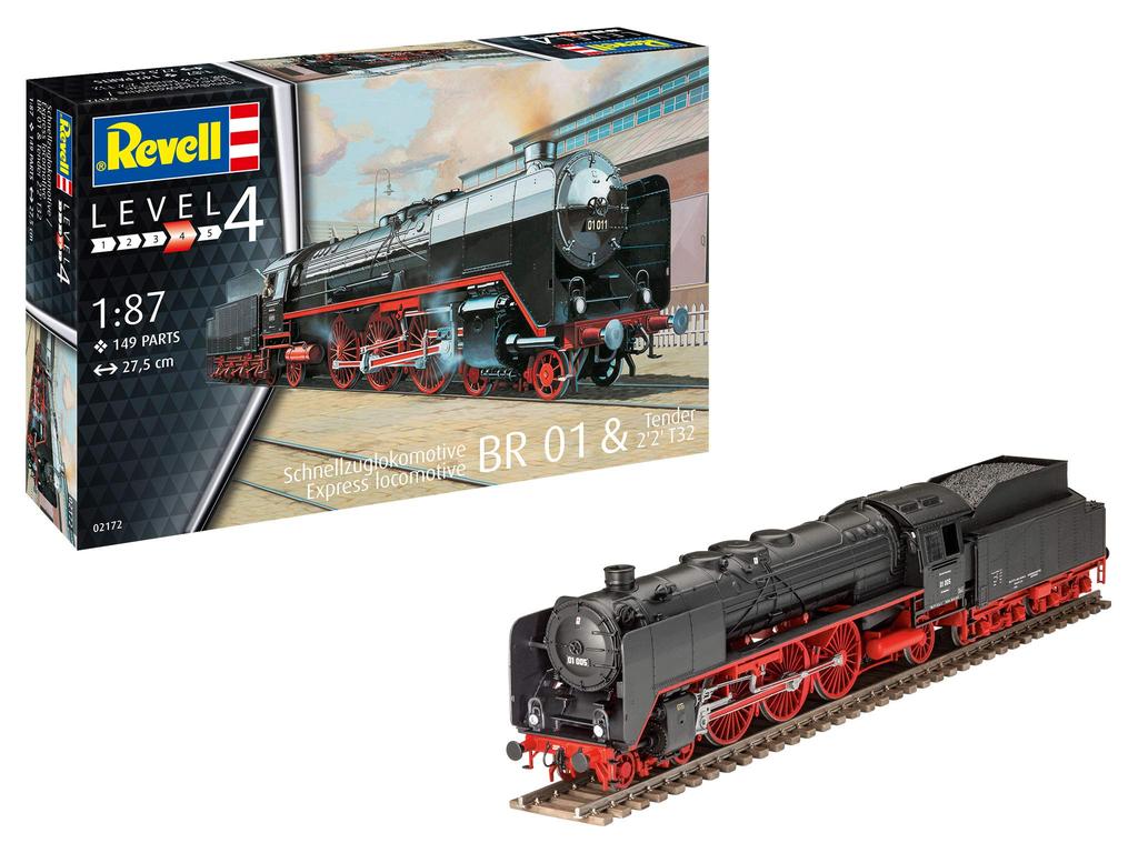 German Revell 1/87 BR1 & Tender 2'2" T30 02172 Plastic Model