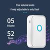 Waterproof Wireless Doorbell with Loud Ring, Rechargeable Call Button for Elderly, Emergency Alert Device, Home Use.