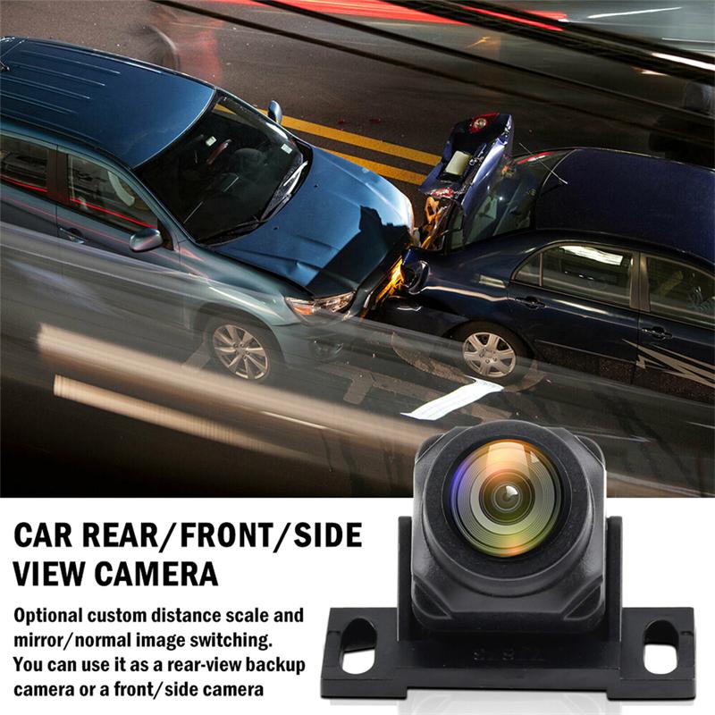 1080p Car Reversing Camera 170° Wide Angle Adjustable Lens Night Vision Parking Reversing Mirror CVBS Rear Backup Camera