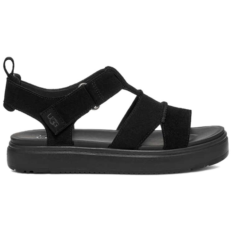 UGG Vintage Round Toe Thick Sole Slide Sandals Women sandals Black 1170531-BTNL