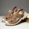 Men's Summer Sandals Flip-Flops Leather Sandals Large Size Handmade Casual Sandals - 39-46