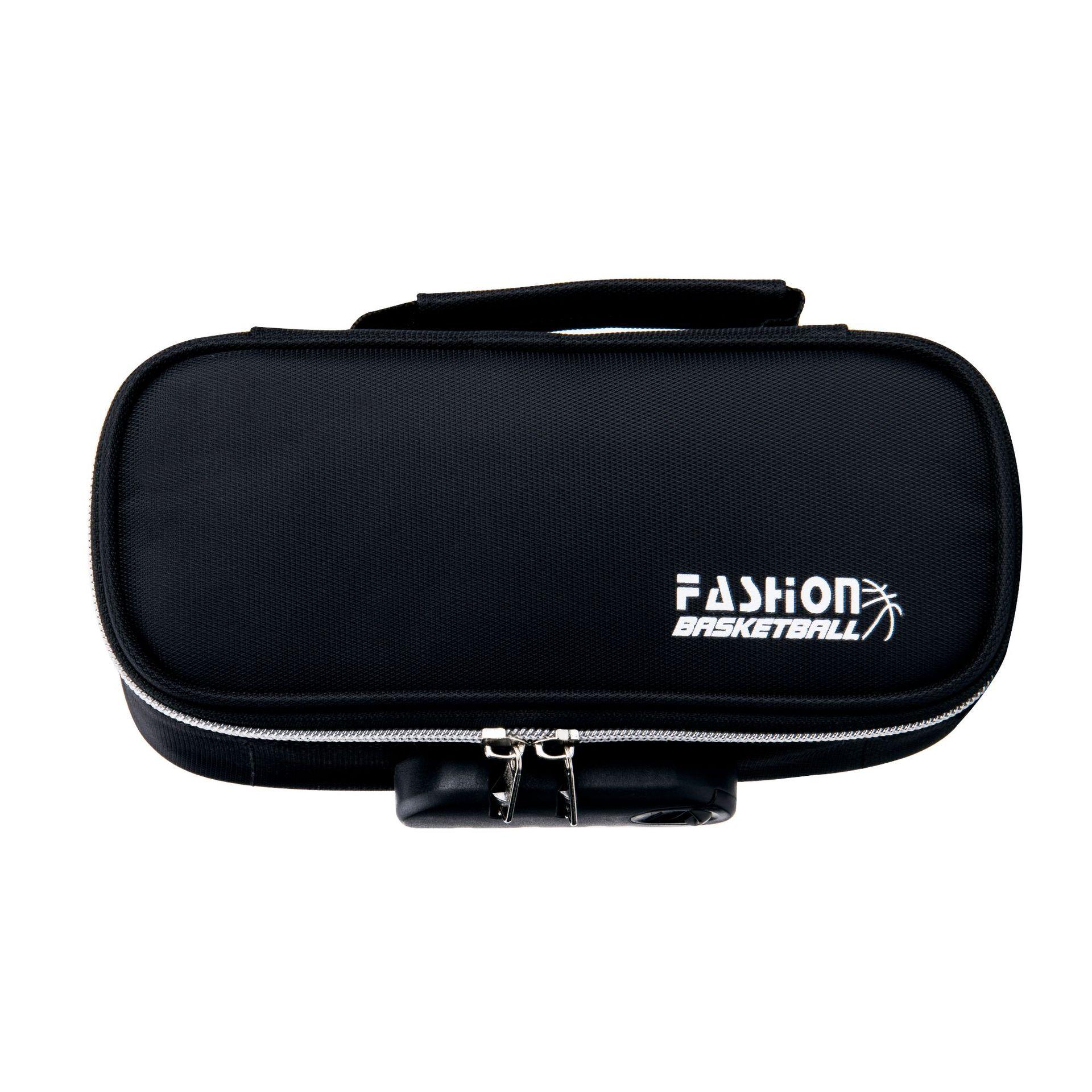 

Multifunctional Men s Pencil Case Large Capacity Three Layer Simple Design With Password Lock Stationery Storage Bag чёрный