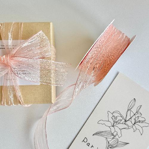 

Wrinkled Chiffon Ribbons 10 Yards Light Color Ribbons Gift Box Packaging Material 10 yards
