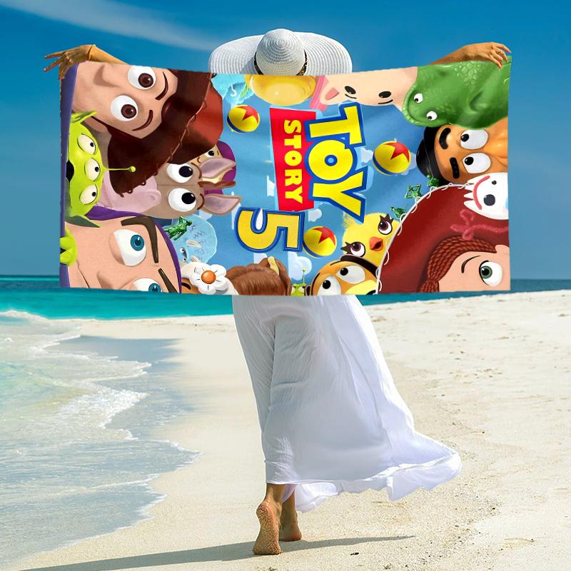 Toy Story Adventure Towel Large Quick-Drying Microfiber soft S-Square Pants-s Beach Towel for Travel Fitness Bathing Camping. 0730s102