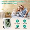 Professional Hygrometer Digital Thermometer Indoor Outdoor - Big LCD Screen with Backlight Auto Reset Memory Function Perfect