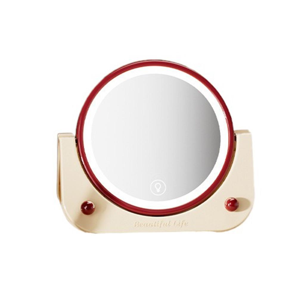 

Free Standing Vanity Mirror with Lights Wall Mounted Hanging Wall Mirror Table красный