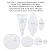 Template Set Quilting Ruler Portable Reusable DIY Sewing Handicraft Crafts Accessories for Learners Professionals
