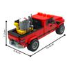 MOC-194366 Bob & Weave Ram from Twister Building Blocks Model Movie Tornado Red Pickup Car Bricks Assembly Toys Kids DIY Gifts