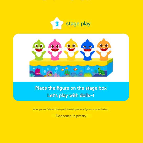 Pinkfong Baby Shark Fingerpuppe Play Yellow usw., beliebte koreanische Spielzeuge