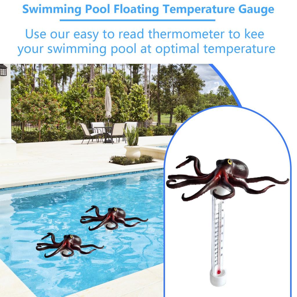 Cute Floating Pool Floating Water Temperature Gauge For Swimming Pool, Hot Tub, And Pond