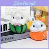 Adorable Mini Plush Hamster Keychain Soft Stuffed Animal Bag Charm Toy Cute