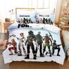 Set Biancheria da Letto Fortnite Copripiumino Gioco Federa 3D Cartone Animato Anime Biancheria da Letto Decorazione Camera da Letto Copripiumino Completo Biancheria da Letto Regalo
