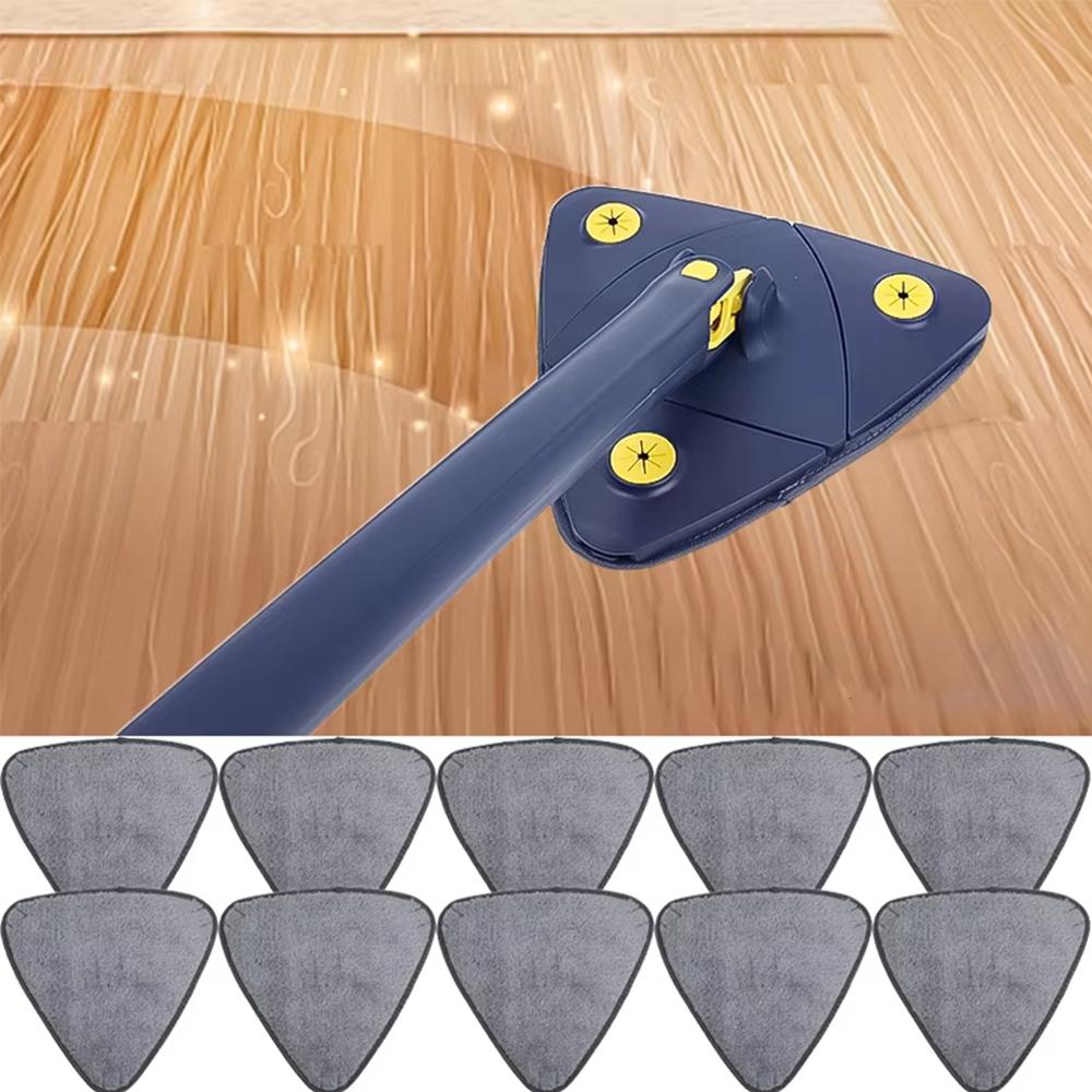 5Pcs Microfiber Triangle Mop Pad Easy To Clean Replacement Head Pads New Sweeping Cleaning Cloth