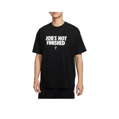 Nike Comfortable, Stylish, Versatile Solid Color Short-Sleeve T-Shirt for Men M чёрный