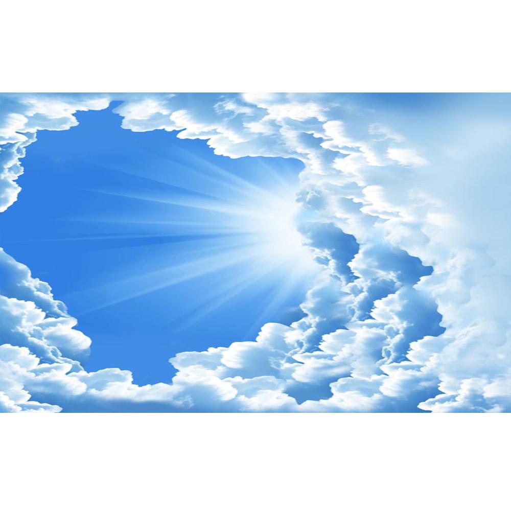 Tapeta na strop Sky 3d Mraky Sluneční svit Nástěnná malba pro chlapce dívky dětský pokoj obývací pokoj nástěnné malby na stropy