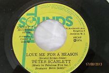 

7inch Record PETER SCARLETT - Love Me For A Reason / Version NONE Total Sounds Jamaica Reggae, Ska & Dub Used