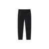 Anta Solid Color Mid Waist High Elastic Straight Casual Pants Men bottoms Black 152427330-1