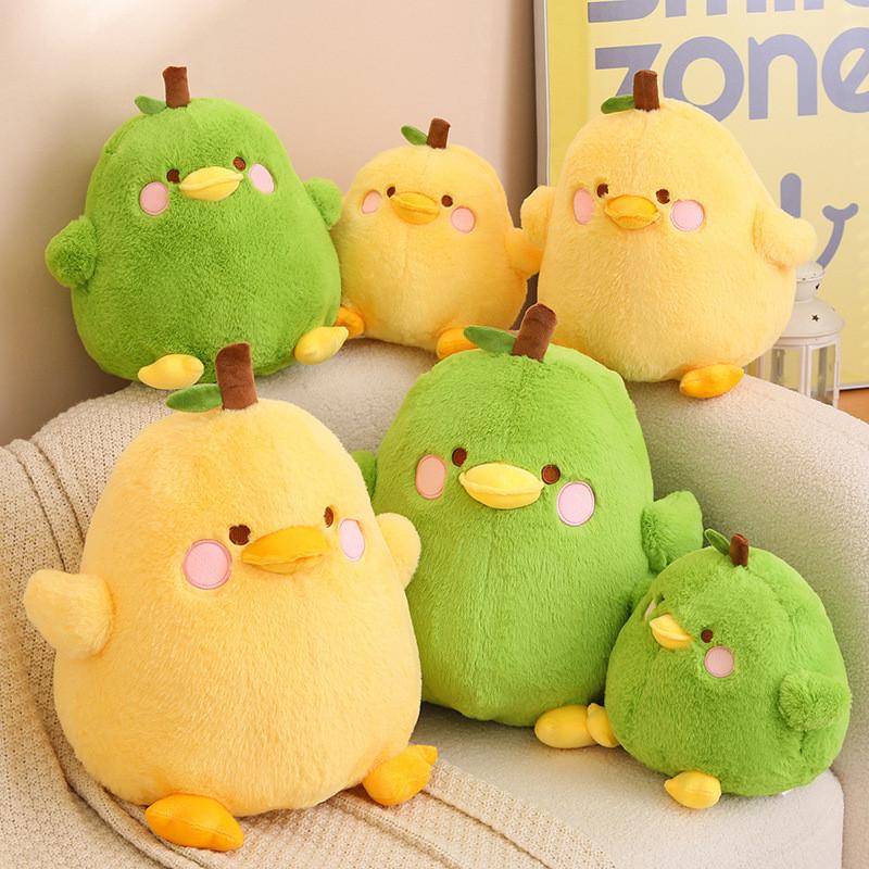 Duck Cartoon Plush Pear Toy Girl Bed Sleeping Room Pillow Doll Gift Children