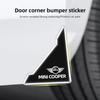 2pcs Car Door Corner Transparent Protective Stickers for MINI Cooper S Works JCW R55 R61 F54 F55 F56 R56 R50 R53 R60 F60 R59 F57