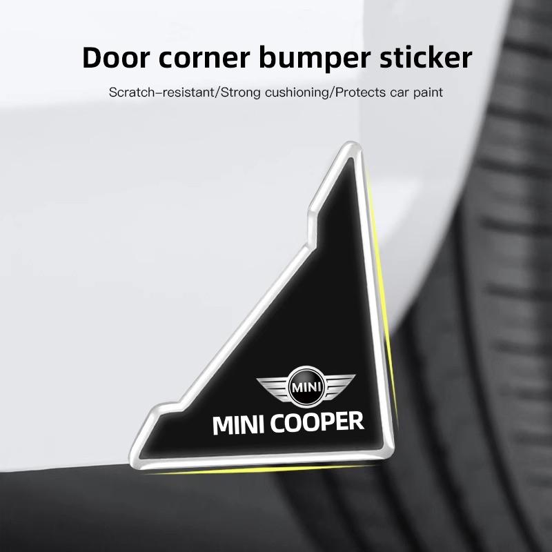 2pcs Car Door Corner Transparent Protective Stickers for MINI Cooper S Works JCW R55 R61 F54 F55 F56 R56 R50 R53 R60 F60 R59 F57