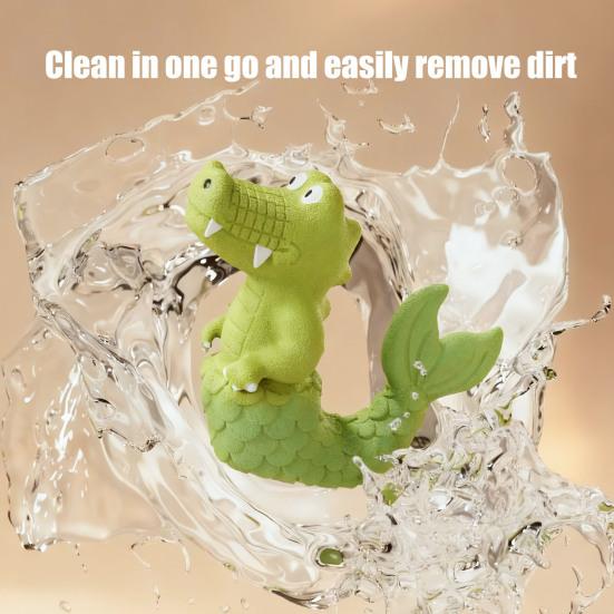 Crocodile Dog Chew Toy Squeaky Crocodile Bite-Resistant Interactive Dog Toy Teeth Cleaning Self-Entertainment Toy for Dogs Puppies Play Chewing