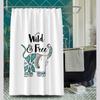 Bathroom Thickened Waterproof Curtain Mildew Proof Shower Curtain Shower Partition Curtain Shower Curtain Bathroom Curtain Free Perforation