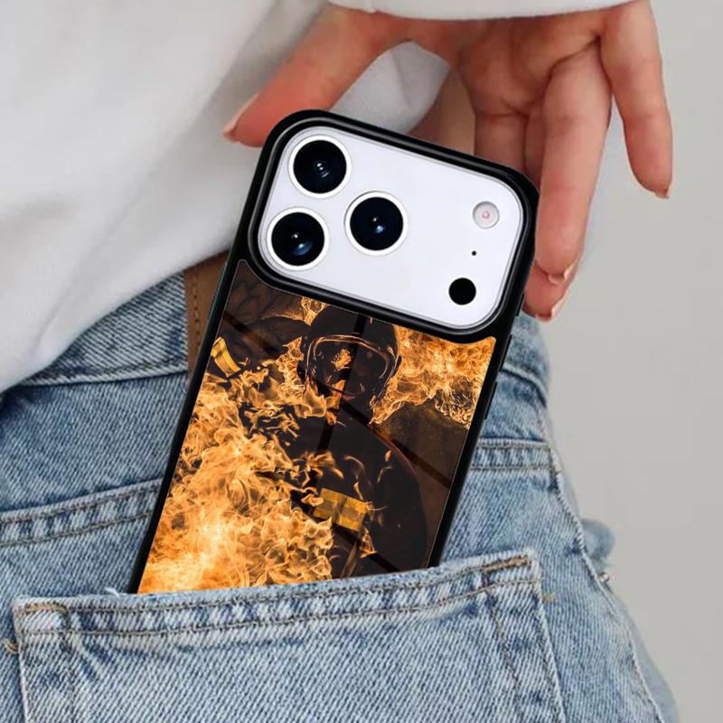

Firefighter Fireman Heroes Phone Case for iPhone 16e 15 14 13 12 17 Pro Max Plus Air 17pro Cover Coque iPhone 12 Pro Max