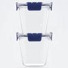 Bestco Heat Resistant Oven Cooking Glass Container Storage Container Square 950ml LBG217 Top Class Lock & Lock