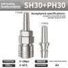 C Type Self-locking Pneumatic Fitting Quick Coupling Connector Coupler SP PP SM PM SH PH SF PF 10 20 30 40 for Air Compressor