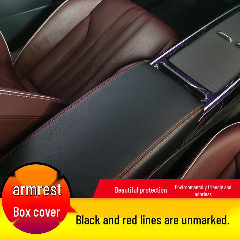 Beijing EU5 & BAIC Armrest Box Leather Cover - Protective Modification Pad