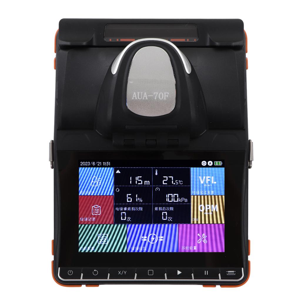 Automatic Optical Fiber Fusion Splicer Kit Touching Screen 6 Motor Optical Fiber Welding Splicing Machine