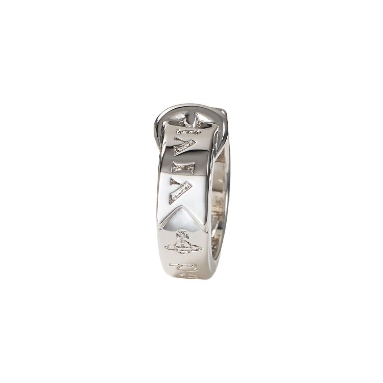 

Vivienne Westwood Bobby Single Engraved Brass Earring Men earrings Silver 505127687 Box+Shopping Bag