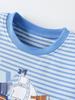 Boys' Pirate Ship Print Short Sleeve T-shirt, Summer Edition