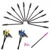 50pcs/Set Artificial Fiber One-Off Disposable Eyelash Brush Makeup Brush Best MakeUp Brush Beauty Cosmetic Tools