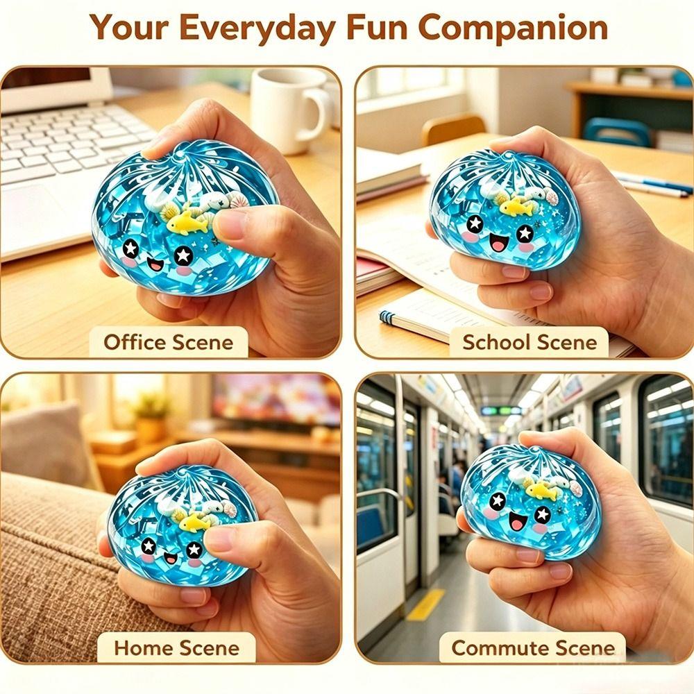 with Steamer Dumplings Squeeze Toy Marine Animal Shells Squeeze Toy For Stress Anxiety Relief