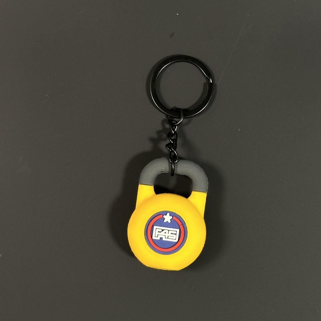 Fitness Series Gummi-Schlüsselanhänger: Hantel- & Kurzhantel-Anhänger für Geschenke